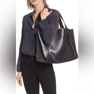 Stella McCartney Perforated Logo Faux Leather Tote